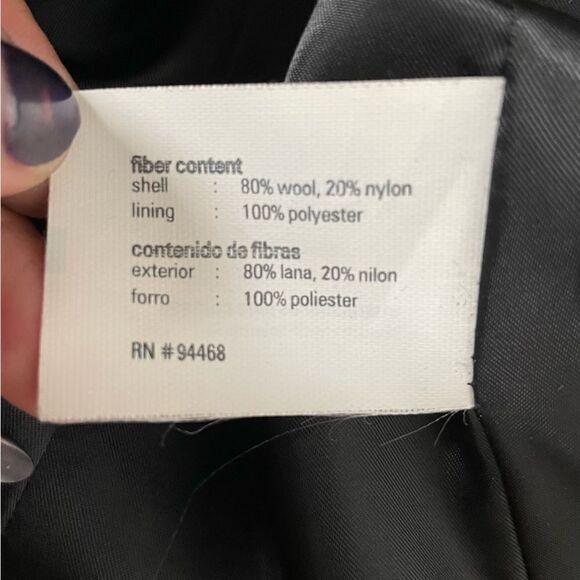 Esprit ~ Black Wool Blend Jacket ~ Toggle button closure ~ size Medium - Picture 11 of 12